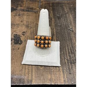 Barse Tesserae Gathering Ring- Sponge Coral- Bronze-11.5-NWT